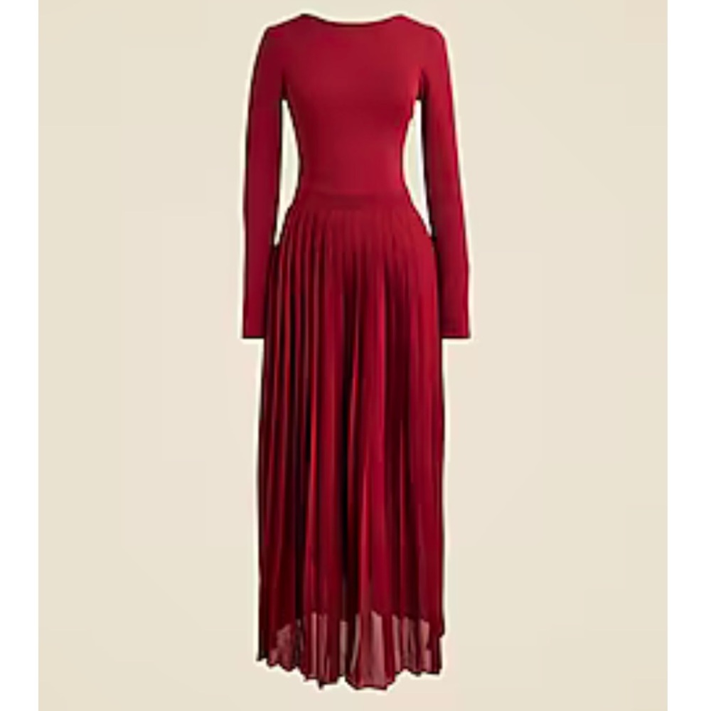 NWT J Crew Pleated ballet dress in stretch cotton-blend